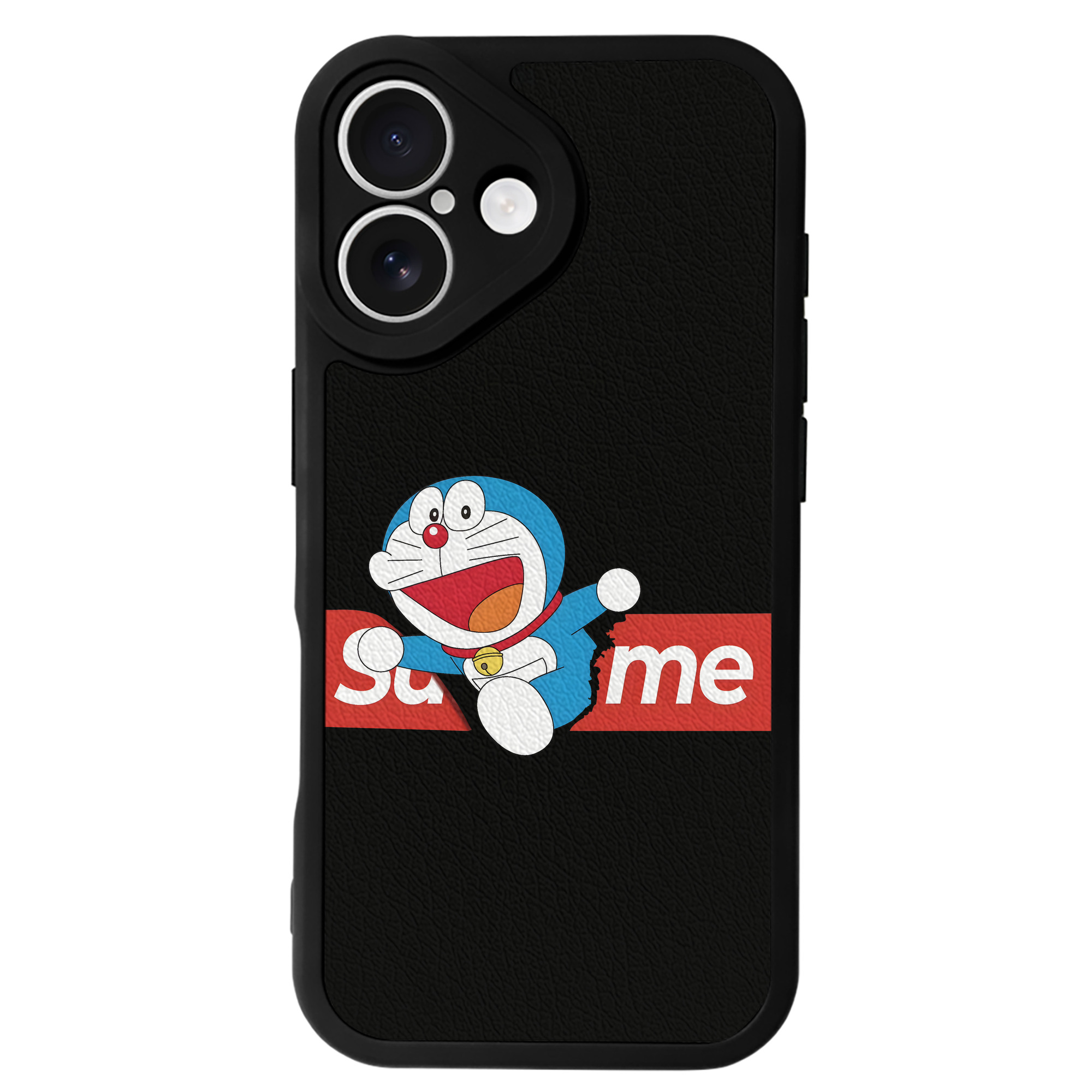（画像用） ドラえもん Doraemon 【iPhone 16シリーズ対応】シリコンスマホケース（レザー調） 材質：シリコン